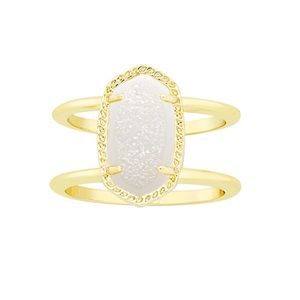 Kendra Scott Gold & Iridescent Drusy Elyse Ring